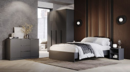 Тумба прикроватная Элегант, Графит