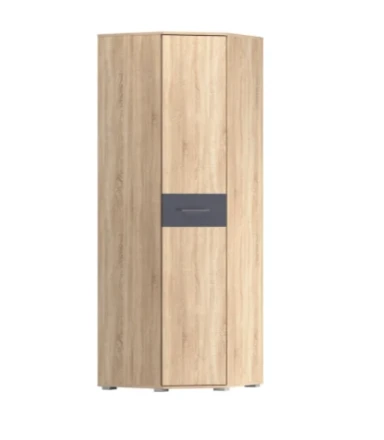 Шкаф угловой Бьянка, Сонома/Графит 